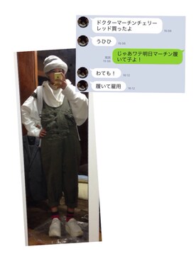 「BellyButton（ベリーボタン）のアイテム」を使った、屋さん（メンズ・163cm）の冬コーディネート