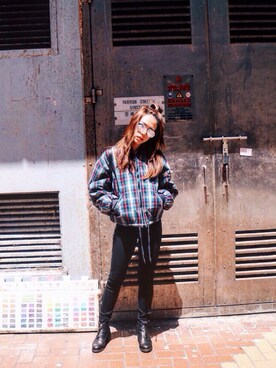 「ESPRIT（エスプリ）のアイテム（ジャケット/アウター）」を使った、Miilk Wuさん（レディース・163cm）の春コーディネート
