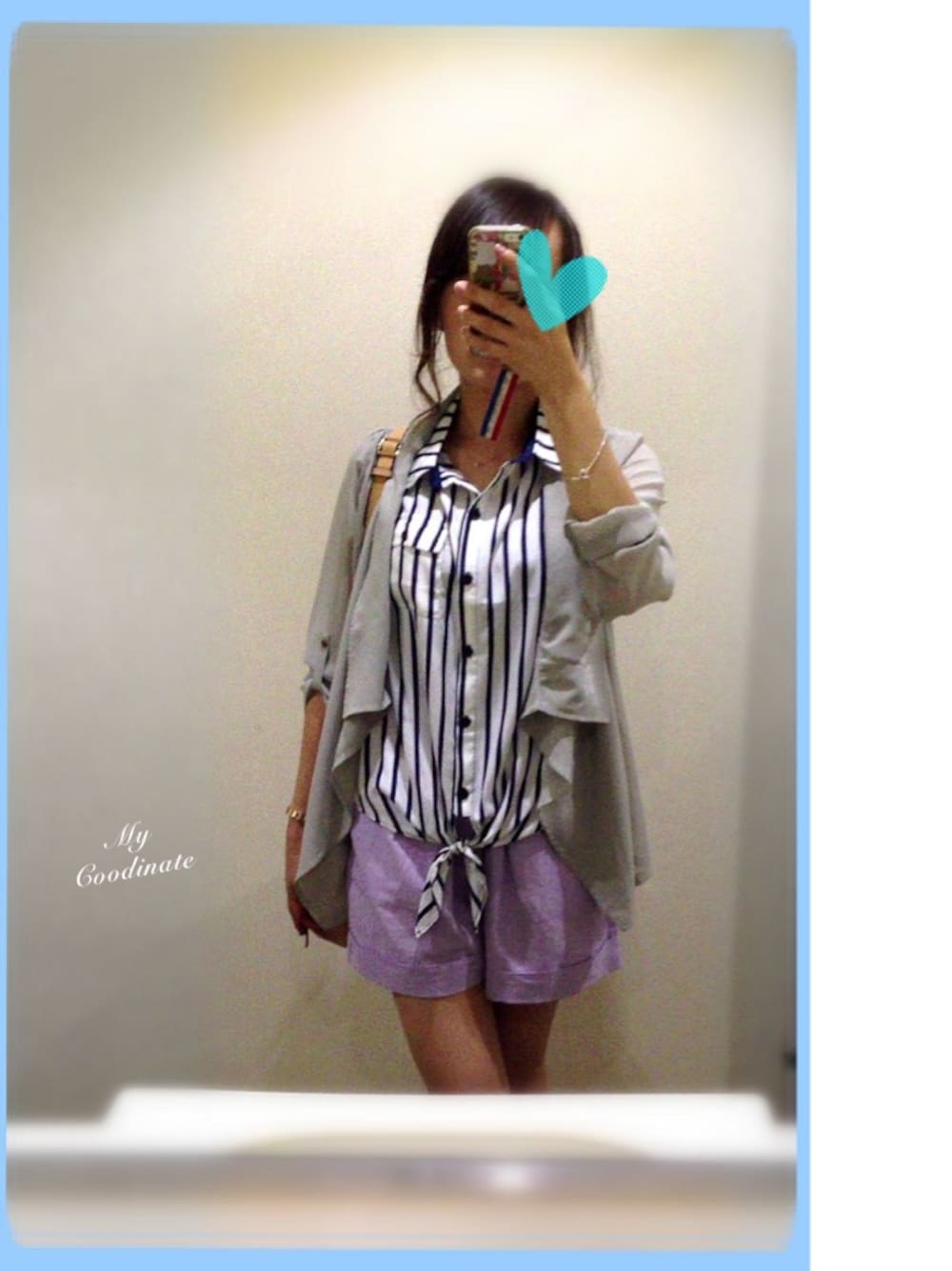 「FOREVER 21のアイテム名不明（その他トップス）」を使った、きりんさんの夏コーディネートの1枚目の写真