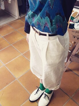 「PAR ICI」｜「アイテム（その他シューズ）」を使った、halさん（レディース・154cm）の春コーディネート
