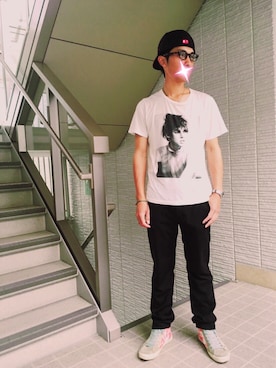 「TMT（ティーエムティー）のアイテム（アクセサリー）」を使った、かっしーさん（メンズ・174cm）の秋コーディネート