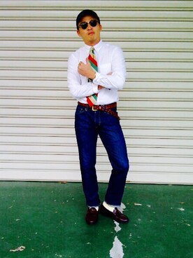 「寒い」｜「アイテム（フォーマルスーツ/小物）」を使った、tsuguさん（メンズ・169cm）の冬コーディネート