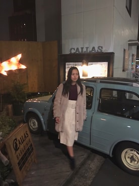 「La TOTALITE（ラトータリテ）のアイテム（その他アウター）」を使った、吉岡更紗さん（レディース・159cm）の春コーディネート