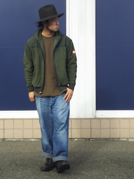 「C.E（シーイー）のアイテム（ブルゾン）」を使った、 Yukiさん（メンズ・179cm）の秋コーディネート
