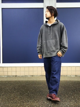 「MR.GENTLEMAN（ミスタージェントルマン）のアイテム（パーカー）」を使った、 Yukiさん（メンズ・179cm）の秋コーディネート
