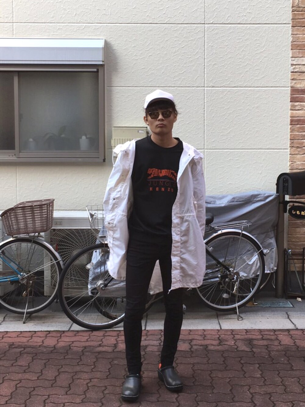 「RACALの＜Racal＞ Plain umpire CAP/キャップ◆（キャップ、ホワイト系）」を使った、pyoooon78さん（メンズ・178cm）の秋コーディネートの1枚目の写真