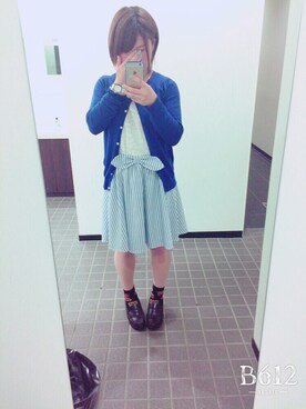 「大学」｜「アイテム（ワンピース/ドレス）」を使った、ちびちゃんさん（レディース・153cm）の春コーディネート