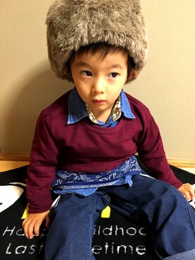 kouchaさん（キッズ・100cm）の秋コーディネート