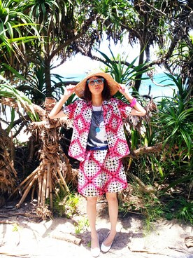 「古着のアイテム（Tシャツ/カットソー、ホワイト系）」を使った、RED JUAさん（メンズ・179cm）の秋コーディネート