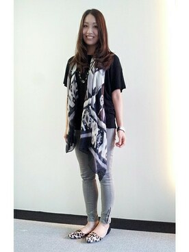 スタッフさん(レディース・163cm)の秋コーディネート