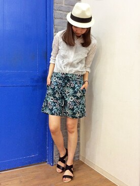 kaoriさん（レディース・157cm）の夏コーディネート