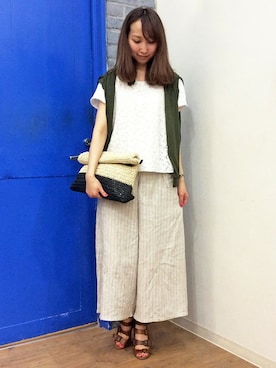 kaoriさん（レディース・157cm）の夏コーディネート