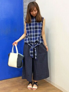 kaoriさん（レディース・157cm）の夏コーディネート
