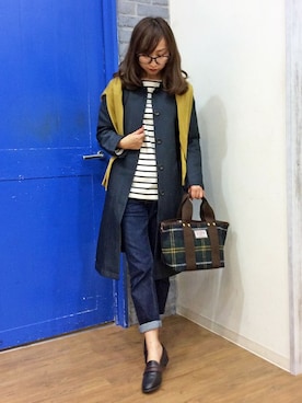 「LBC（エルビーシー）のアイテム（ブルゾン）」を使った、kaoriさん（レディース・157cm）の秋コーディネート