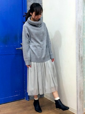 「LBC（エルビーシー）のアイテム」を使った、kaoriさん（レディース・157cm）の冬コーディネート