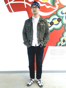 「TATRAS（タトラス）のアイテム（ミリタリージャケット）」を使った、ＴＡＫＡ.Ｓさん（メンズ・181cm）の春コーディネート
