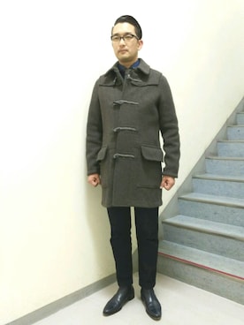 「アイテム（ダッフルコート）」を使った、ＴＡＫＡ.Ｓさん（メンズ・181cm・40代）の冬コーディネート