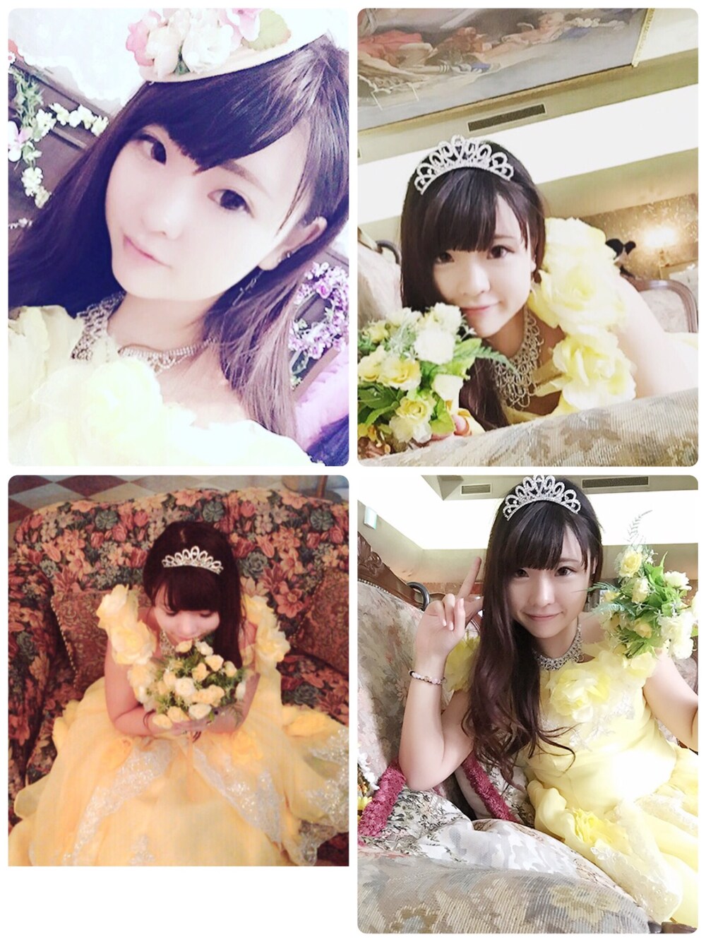 「ハロウィン、ロックハート城、ドレス、キイロ、清楚系、コスプレ、ハロウィンコーデ、halloween、おしゃれになりたい、おしゃれさんと繋がりたい」｜「@ロックハート城のアイテム（その他、イエロー系）」を使った、みそさん（レディース・156cm）の秋コーディネートの1枚目の写真