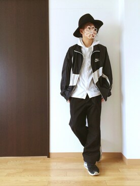 「HARE」｜「アイテム（ナイロンジャケット）」を使った、shoyaさん（メンズ・162cm）の春コーディネート