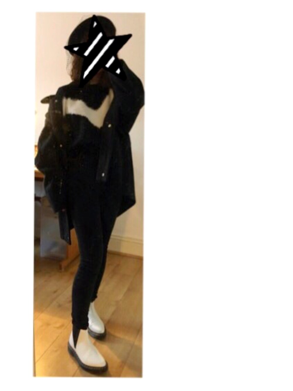 「ootd」｜「jouetieのスタッズキリカエニット（ニット/セーター、ブラック系）」を使った、sen'sさん（レディース・155cm）の冬コーディネートの1枚目の写真
