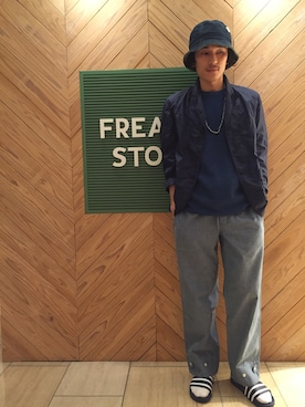 「Engineered Garments（エンジニアードガーメンツ）のアイテム（その他）」を使った、OKABEさん（メンズ・170cm）の春コーディネート