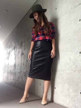 「ハットコーデ」｜yurikoさん（レディース・156cm）の秋コーディネート