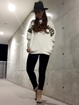 「ハットコーデ」｜yurikoさん（レディース・156cm）の秋コーディネート