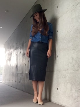 「ハットコーデ」｜yurikoさん（レディース・156cm）の秋コーディネート