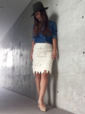 「ハットコーデ」｜yurikoさん（レディース・156cm）の秋コーディネート