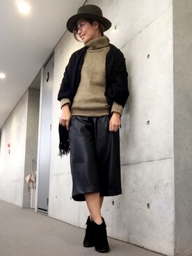 「フリマ」｜「アイテム（その他）」を使った、yurikoさん（レディース・156cm）の秋コーディネート