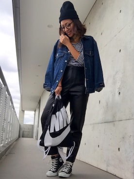 「Luftrobe（ルフトローブ）のアイテム（パンツ）」を使った、yurikoさん（レディース・156cm）の秋コーディネート
