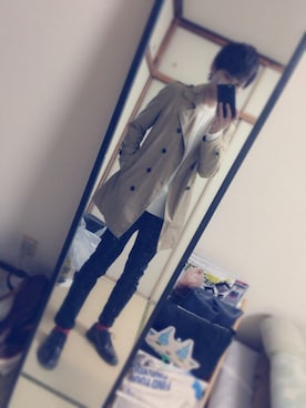 「Magazines（マガジンズ）のアイテム」を使った、白王子ゆーや@Twitchさん（メンズ・175cm）の秋コーディネート