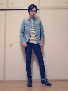 「Magazines（マガジンズ）のアイテム」を使った、白王子ゆーや@Twitchさん（メンズ・175cm）の春コーディネート