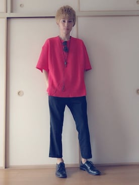 白王子ゆーや@Twitchさん（メンズ・175cm）の夏コーディネート