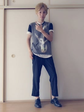 「Magazines（マガジンズ）のアイテム」を使った、白王子ゆーや@Twitchさん（メンズ・175cm）の夏コーディネート