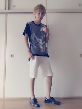 「Right-on（ライトオン）のアイテム」を使った、白王子ゆーや@Twitchさん（メンズ・175cm）の夏コーディネート