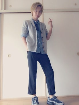 白王子ゆーや@Twitchさん（メンズ・175cm）の夏コーディネート