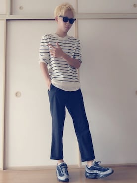 白王子ゆーや@Twitchさん（メンズ・175cm）の秋コーディネート