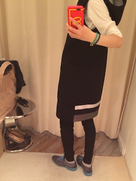 「MARC JACOBS（マークジェイコブス）のアイテム（シューズ）」を使った、annaさん（レディース・149cm）の冬コーディネート