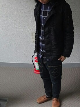 「タータンチェック」｜Meさん（メンズ・170cm）の春コーディネート
