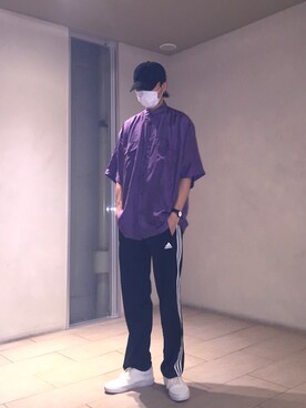「newhattan（ニューハッタン）のWEGO/NEWHATTAN LOWキャップ（キャップ）」を使った、GOMAFU【singer】さん（メンズ・175cm）の夏コーディネート