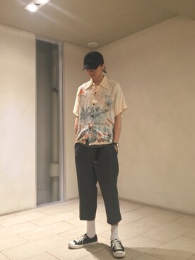 「CONVERSE（コンバース）のCONVERSE コンバース ジャック パーセル / JACK PURCEL（スニーカー）」を使った、GOMAFU【singer】さん（メンズ・175cm）の夏コーディネート