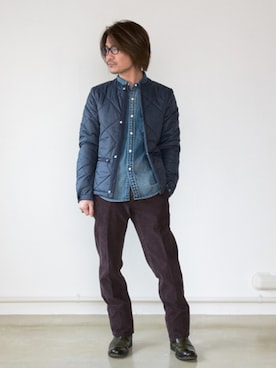 「アイテム（その他シューズ）」を使った、ナカジーさん（メンズ・168cm）の冬コーディネート