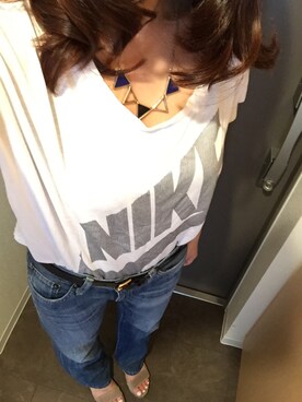 「DRWCYS（ドロシーズ）のアイテム（アクセサリー）」を使った、Rinaさん（レディース・156cm）の秋コーディネート