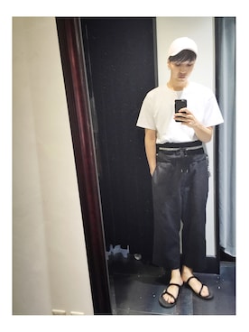 「Gosha Rubchinskiy（ゴーシャラブチンスキー）のアイテム（キャップ）」を使った、hidenujackさん（メンズ・180cm）の夏コーディネート