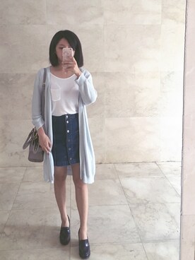 「SNIDEL（スナイデル）のアイテム（ピーコート）」を使った、tiff_chenさん（レディース・162cm）の秋コーディネート
