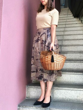 「Яdevushka（ジェブシュカ）のアイテム」を使った、PICCINさん（レディース・154cm）の秋コーディネート