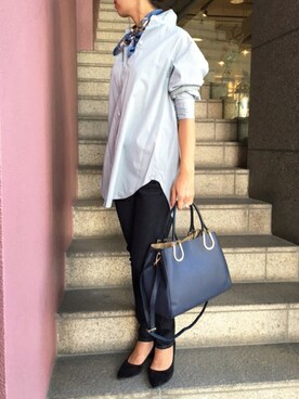 「PICCIN（ピッチン）のアイテム（バッグ）」を使った、PICCINさん（レディース・154cm）の秋コーディネート