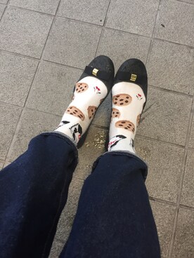 ソックス 靴下を使った おもしろ靴下 の人気ファッションコーディネート Wear