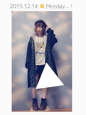 「ムー部」｜moonちゃん。さん（レディース・154cm）の冬コーディネート